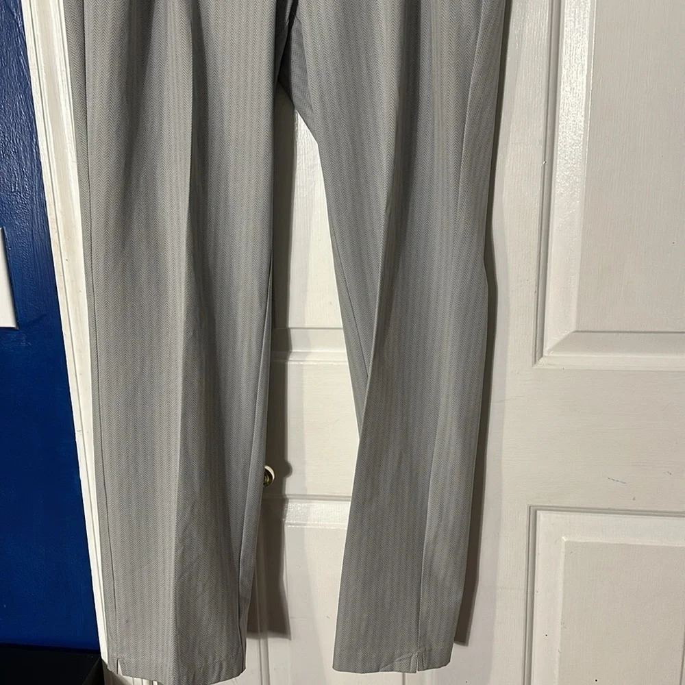 Men’s Adidas Gray Print Polyester & Spandex Athletic Golf Pants Size 36 x 32